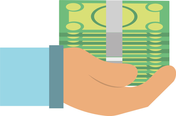 网上支付手拿钞票图片下载