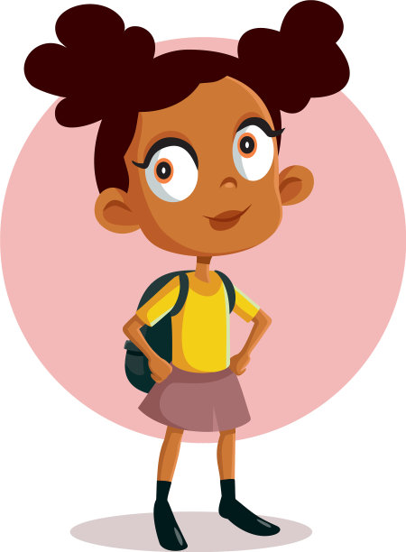 可爱的女学生卡通图片下载