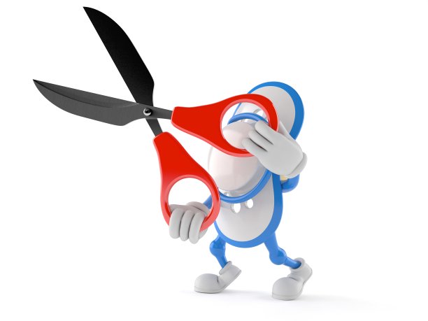 婴儿虚拟人物拿着剪刀图片下载