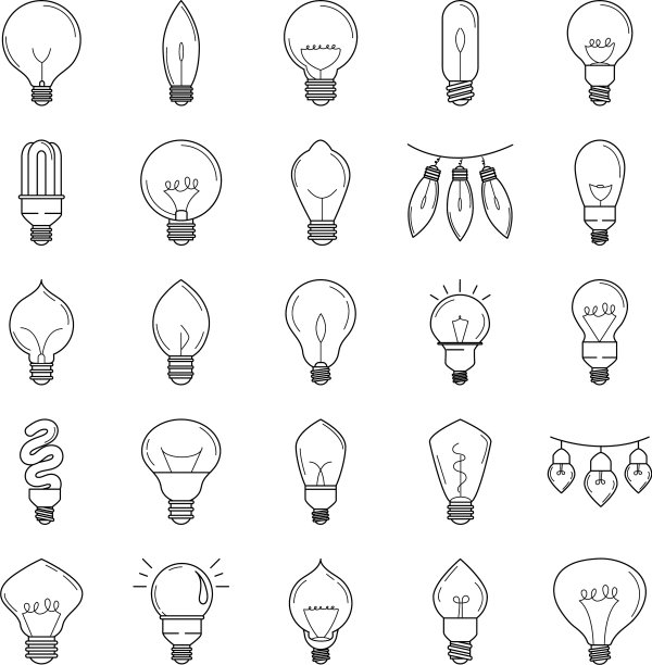 电灯泡生态理念隐喻孤立图片下载