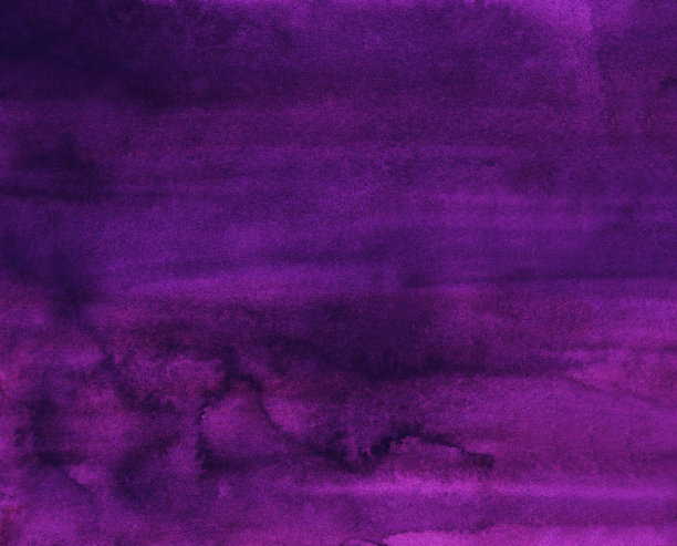 水彩淡雅深紫罗兰色背景纹理，手工绘制。复古水彩液体紫色背景。图片下载