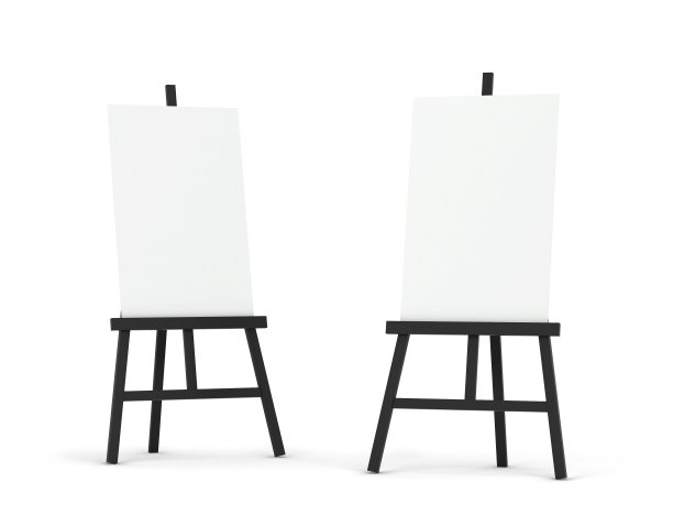 空白的画架模型图片下载