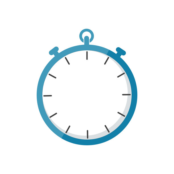 空白秒表孤立在白色背景上。图片下载