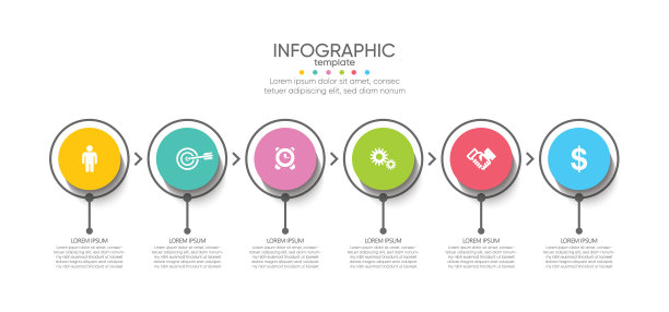 展示业务抽象背景信息图表模板图片下载
