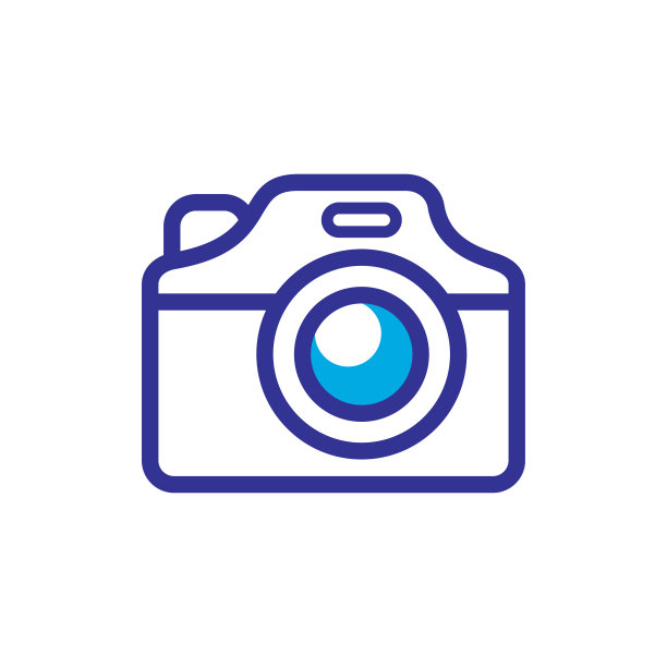 相机图标标志的插图设计图片下载