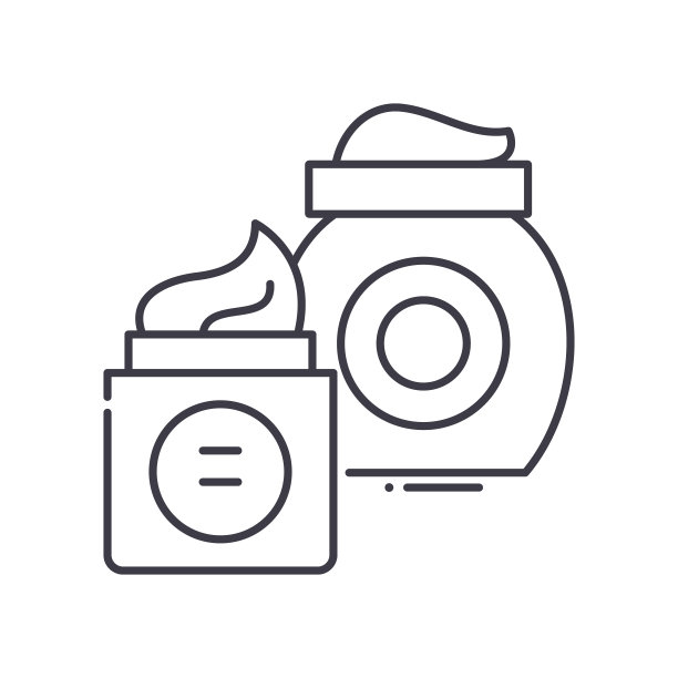 奶油概念图标，线性孤立的插图，细线矢量，网页设计标志，轮廓概念符号与可编辑的白色背景笔触。图片下载