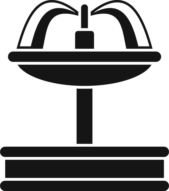 碗式饮水机图标简约风格图片下载