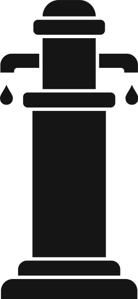 公园饮水机图标简约风格图片下载