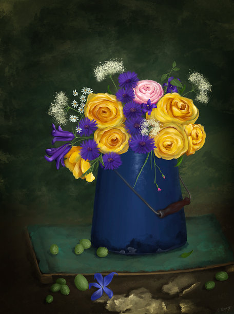 静物-数字绘画/插图图片下载