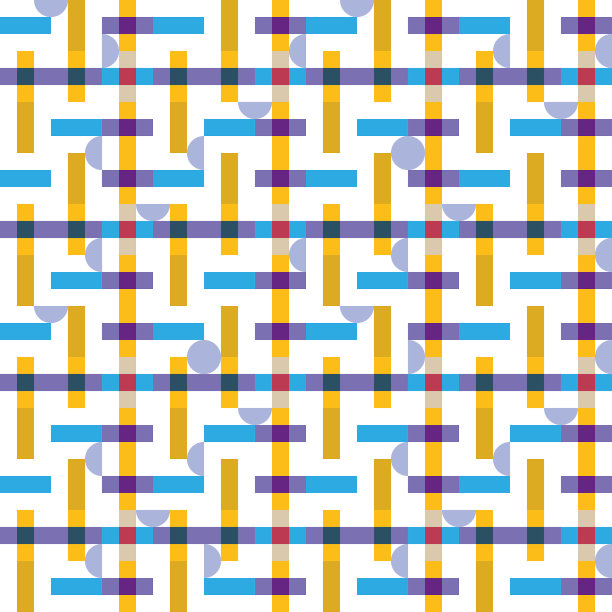 现代好玩的格子图案与瓷砖圆形形状。图片下载