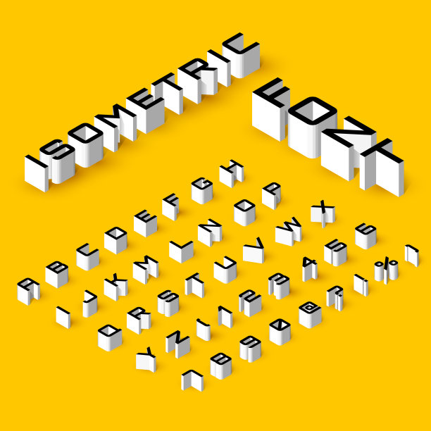 等距的字体图片下载