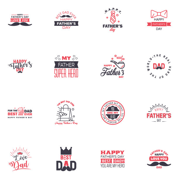 父亲节快乐书法贺卡16图片下载