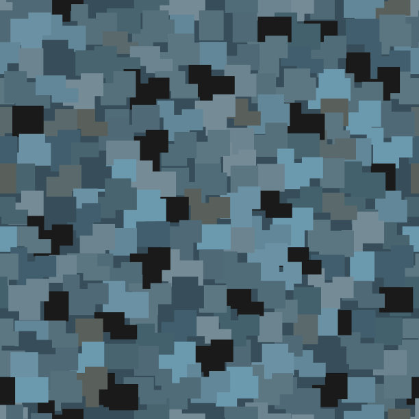 蓝色抽象无缝图案图片下载