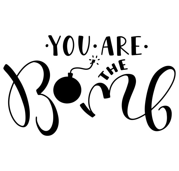 你真棒。黑字孤立在白底上。矢量手绘插图的海报，照片叠加，贺卡，t恤打印和社交媒体。图片下载