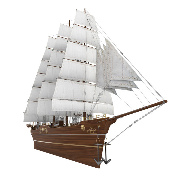 帆的船孤立图片下载