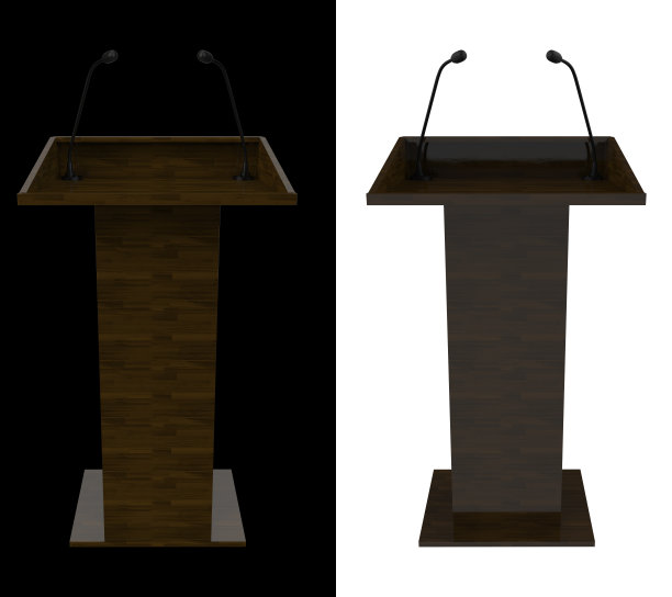 空站扬声器黑白背景变化3d渲染图片下载