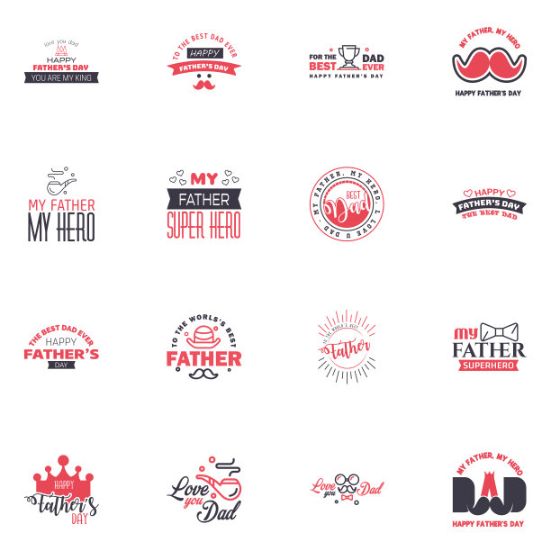 祝父亲节16黑粉节快乐图片下载