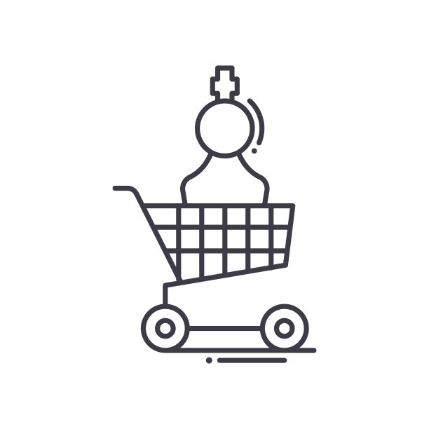 销售策略图标，线性孤立的插图，细线矢量，网页设计标志，轮廓概念符号与可编辑的白色背景笔触。图片下载