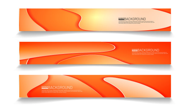 抽象矢量模板web背景。矩形流体波浪设计横幅图片下载