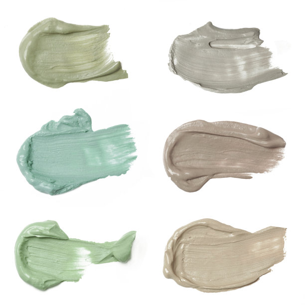 一套化妆品或化妆品样品孤立在白色背景图片下载