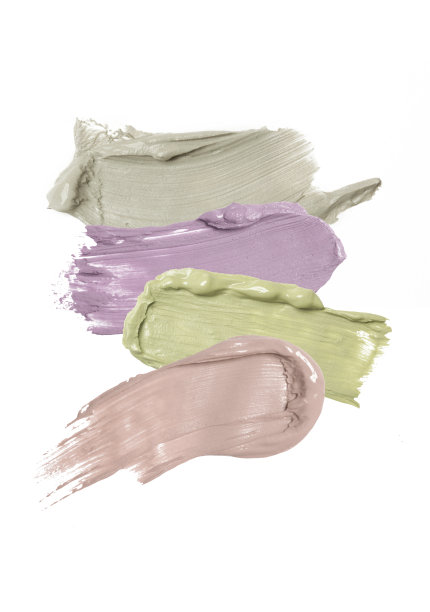 一套化妆品或化妆品样品孤立在白色背景图片下载