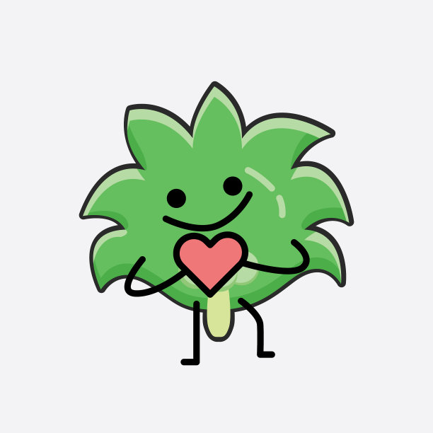 可爱的椰子树吉祥物人物在平面设计图片下载