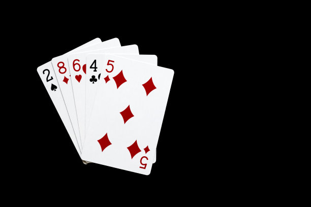 没有组合扑克在黑色背景。扑克组合的概念。图片下载