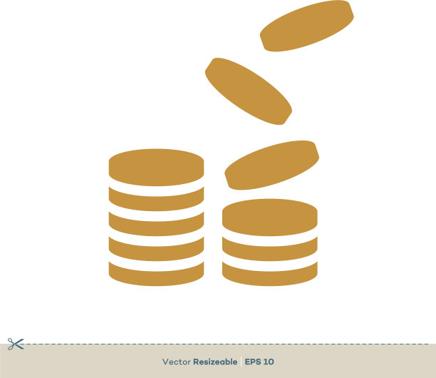 金钱图标标志模板设计eps 10图片下载