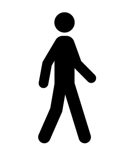 公共图标，行走的人图标图片下载