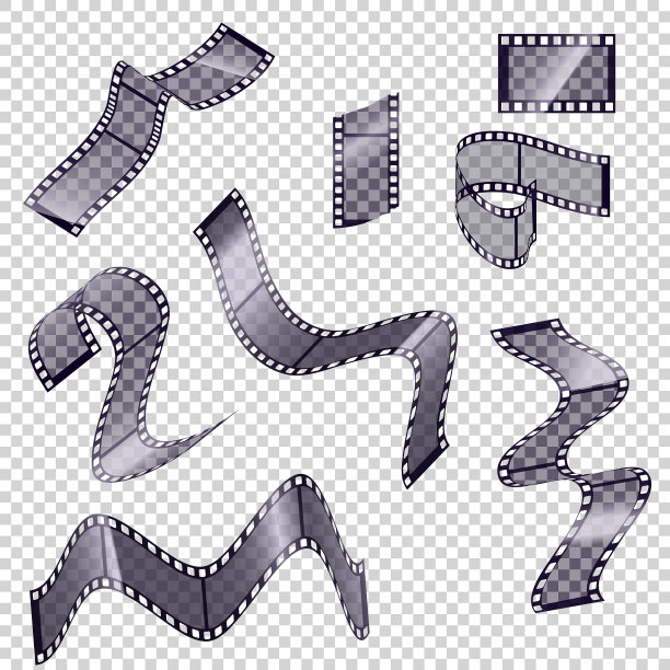 收藏空白电影胶片条框图片下载