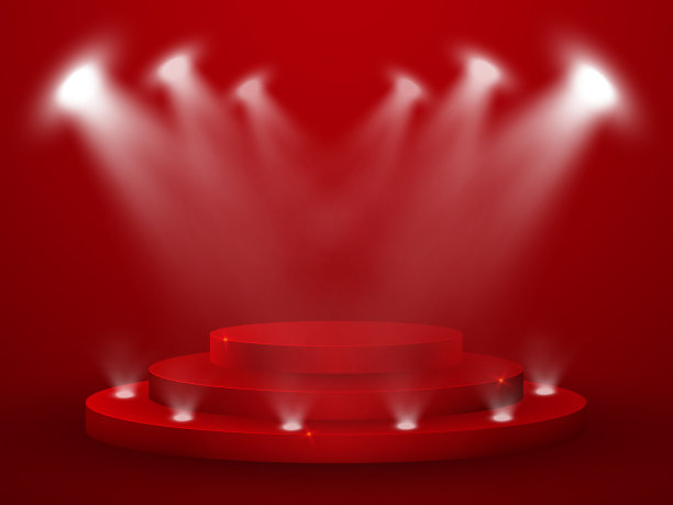 3d渲染抽象组成与讲台图片下载