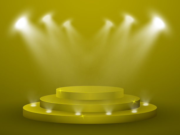 3d渲染抽象组成与讲台图片下载