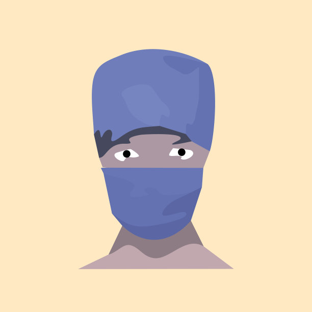 蓝色医生的防护装备图片下载