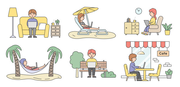 自由职业，头脑风暴和自我雇佣图片下载