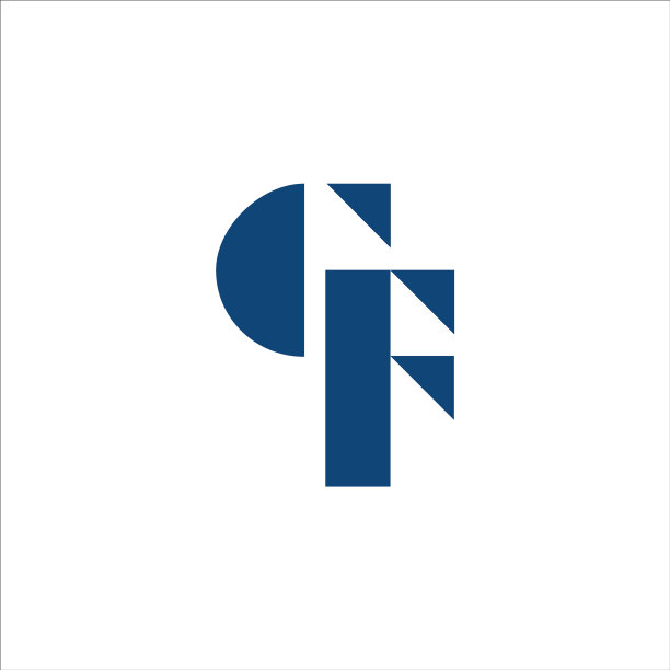 首字母gf或fg标志设计模板图片下载