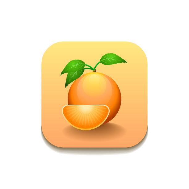 橘子橘子食品水果标志向量符号图标设计风格图片下载