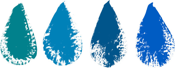 水滴垃圾图标彩色垃圾图标集图片下载