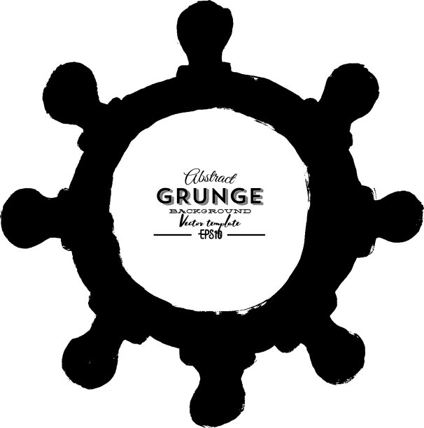 船舵图标，帆船舵轮徽章图片下载