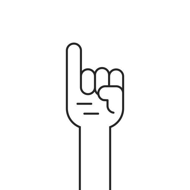 黑色细线小指像诺言图片下载