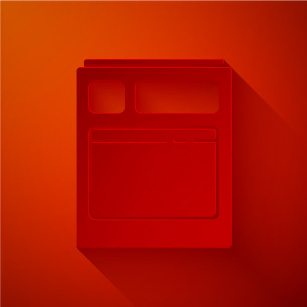 剪纸厨房洗碗机图标孤立图片下载