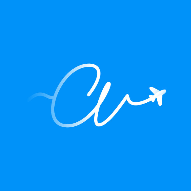 用字母标记飞机和航空公司图片下载