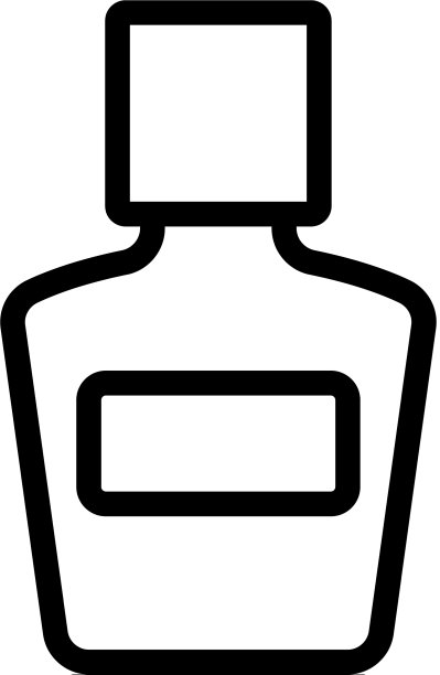 化妆水瓶图标轮廓图片下载