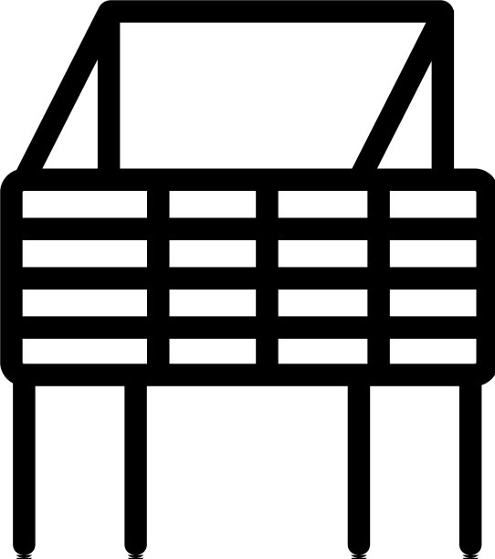 笼子兔子的图标轮廓图片下载