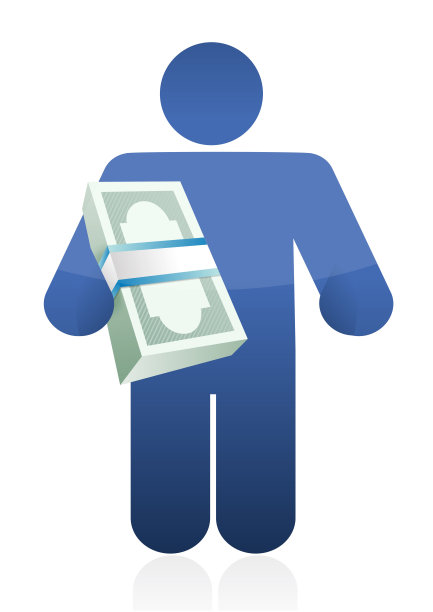 拿着美钞。插图设计图片下载