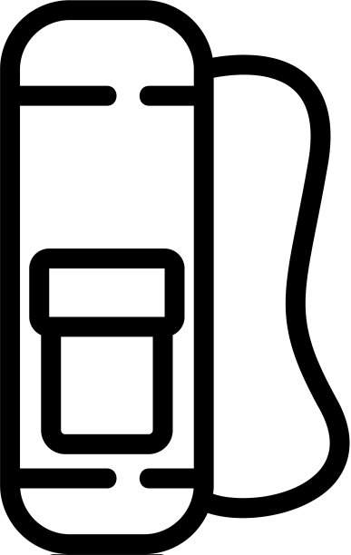 瑜伽垫运动包图标轮廓图片下载