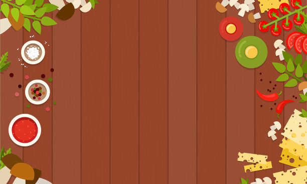 制作披萨蘑菇的产品和工具图片下载