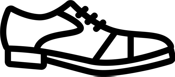 牛津鞋图标轮廓图片下载