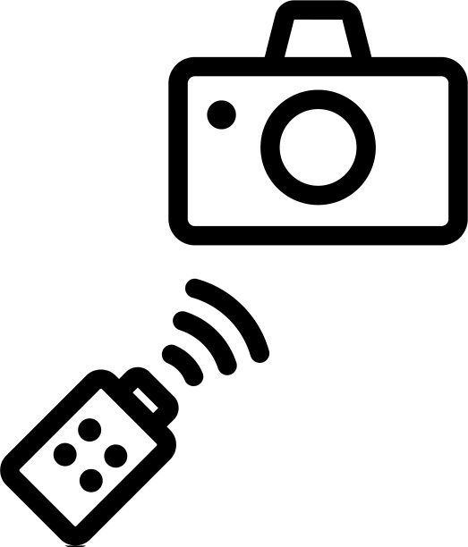 照片相机遥控器图标轮廓图片下载