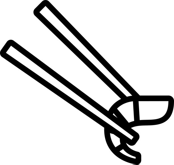 筷子与虾的图标轮廓图片下载