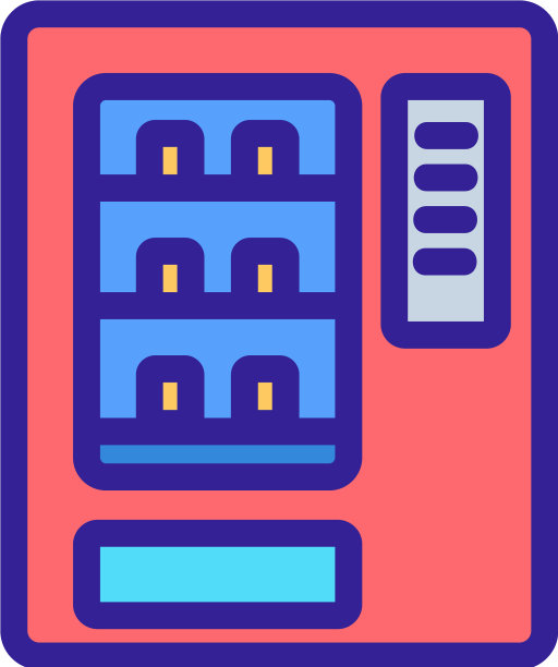 自动贩卖机的图标轮廓图片下载